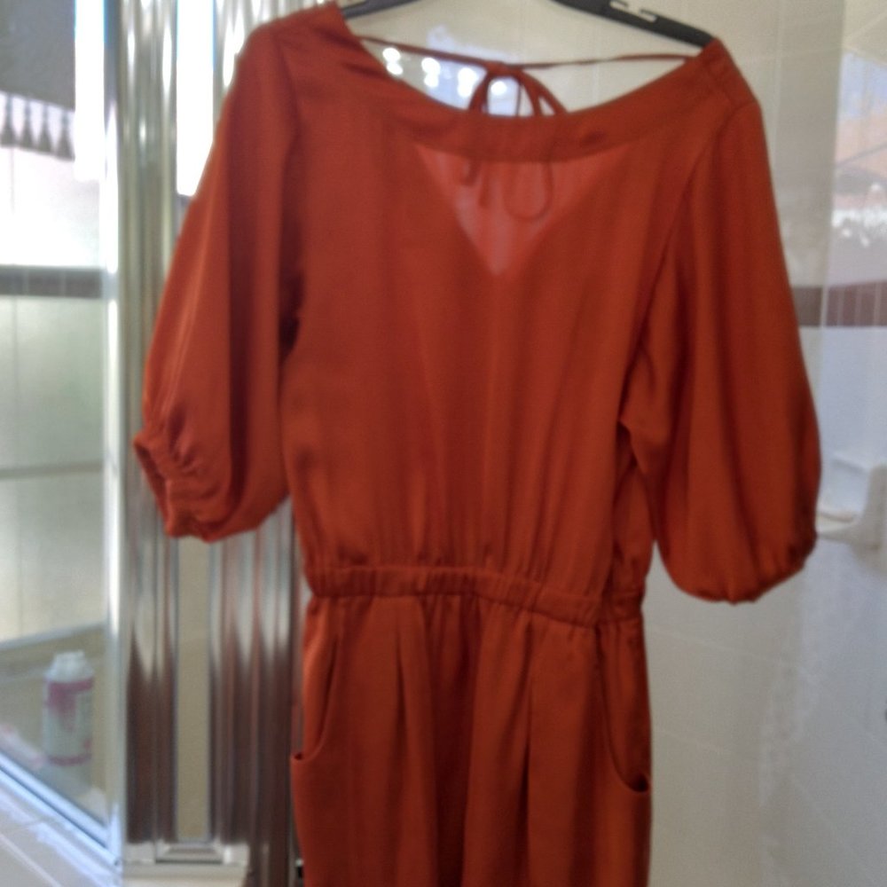 NWT MICHAEL KORS MINI DRESS -SATIN ORANGE